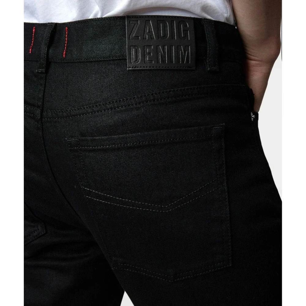 Zadig & Voltaire Mens John Denim Eco Noir Black Slim‎ Straight Jeans size 33
